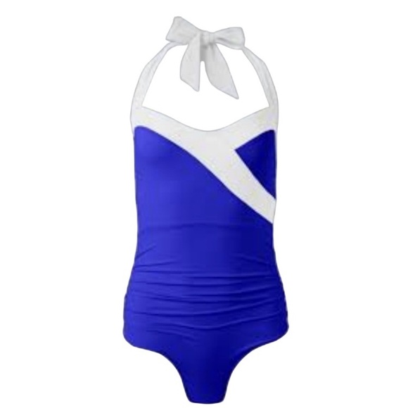NWT Venus Cobalt Tummy Control Halter One Piece Swimsuit - Picture 2 of 8